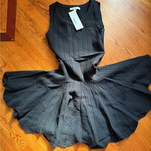 Jonathan Simkhai Knit Black Mini Dress